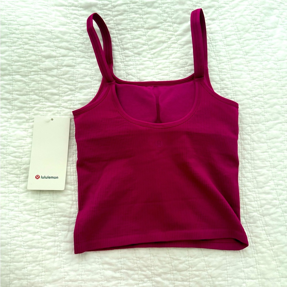 Lululemon Ebb to street Scoop Crop Tank NWT